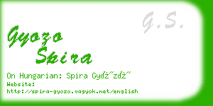 gyozo spira business card